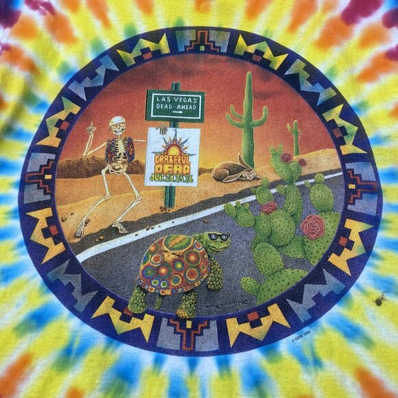 Vintage Grateful Dead T-Shirt 1994 XL Las Vegas Single Stitch Not Fade Away - Picture 2 of 7